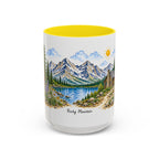 Rocky Mountain National Park Mug | US Travel Souvenir Accent Coffee Mug | 11oz 15oz Ceramic Cup