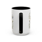 Pyramids of Giza Coffee Mug | Travel Destination Souvenir Gift | Accent Color Ceramic 11oz 15oz