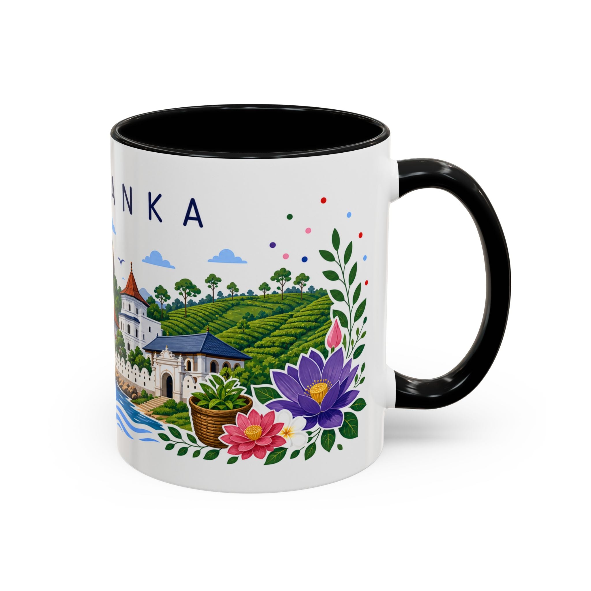 Sri Lanka Coffee Mug | Travel Souvenir Accent Mug | Place Gift Ceramic Cup 11oz 15oz