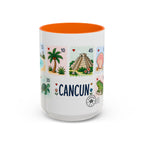 Cancun Coffee Mug | Postage Stamp Collage Mug | Travel Souvenir Accent Cup 11oz 15oz