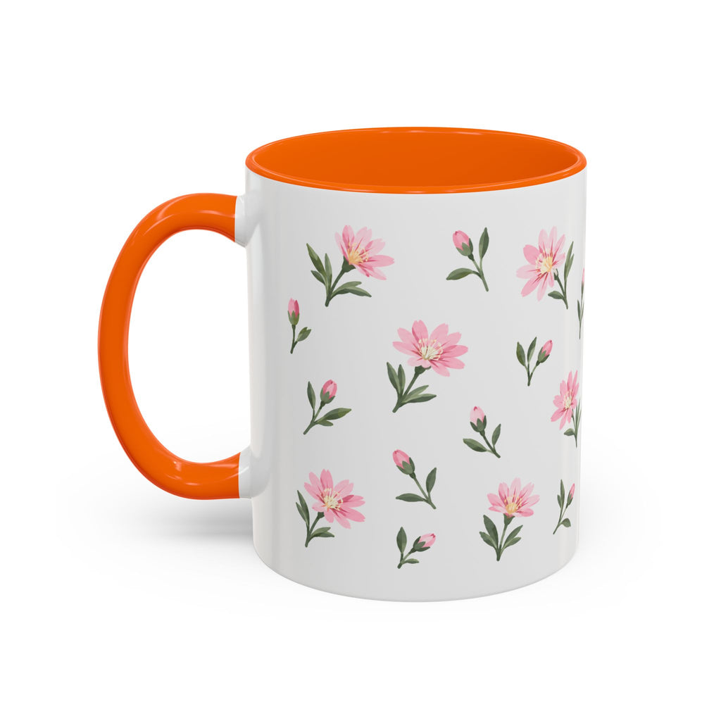 Montana Bitterroot Mug, State Flower Floral Coffee Cup, 11oz Botanical Gift