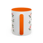 North Dakota Wild Prairie Rose Mug, State Flower Floral Coffee Cup, 11oz Botanical Gift