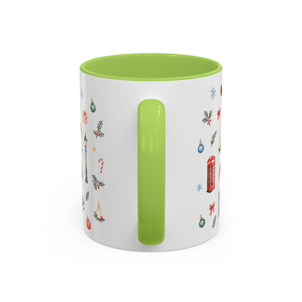 London Christmas Mug | Watercolor City Souvenir, Travel Memories, Ceramic Coffee Cup