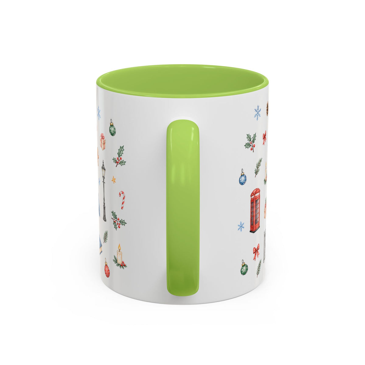 London Christmas Mug | Watercolor City Souvenir, Travel Memories, Ceramic Coffee Cup