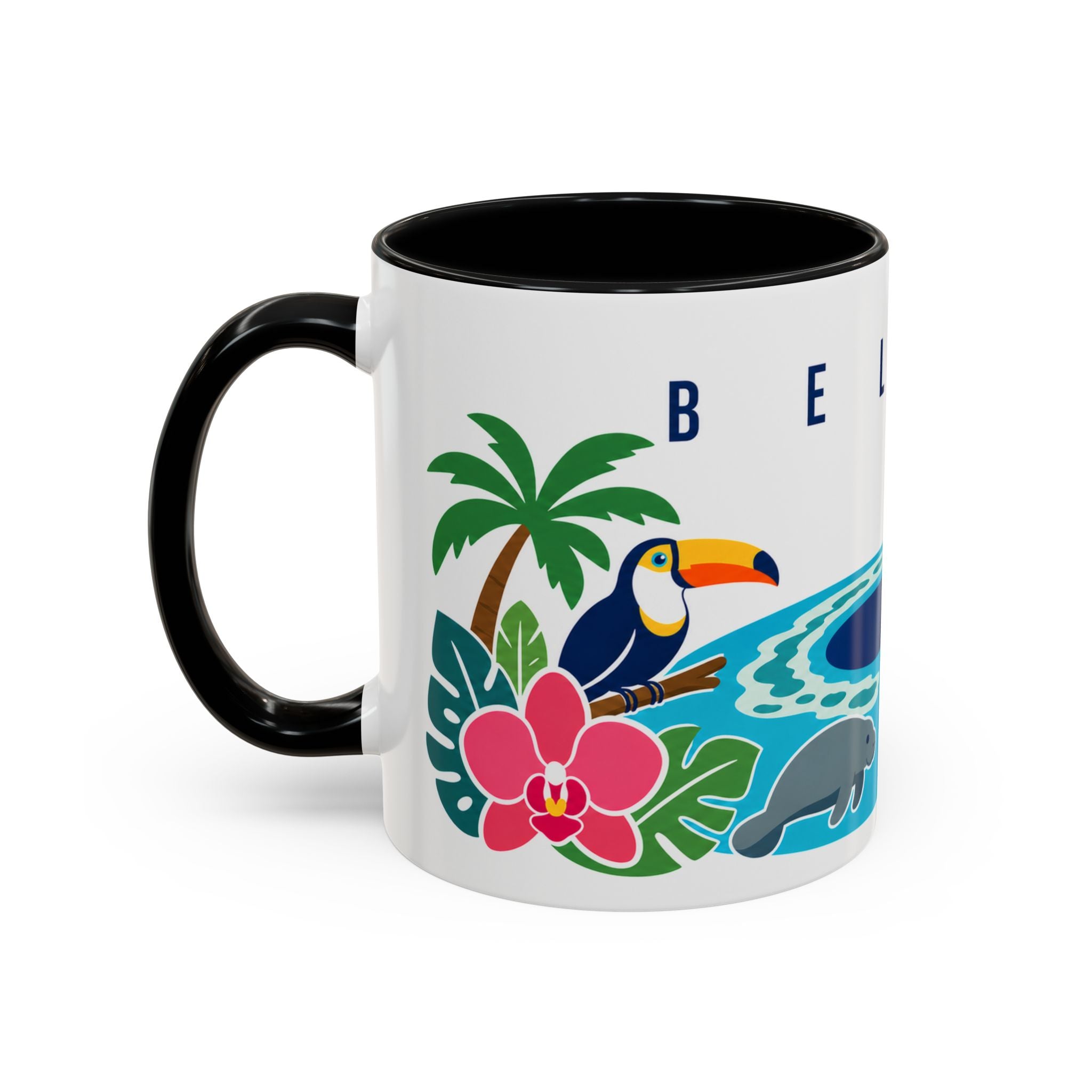Belize Coffee Mug | Travel Souvenir Accent Mug | Country Gift Ceramic Cup 11oz 15oz