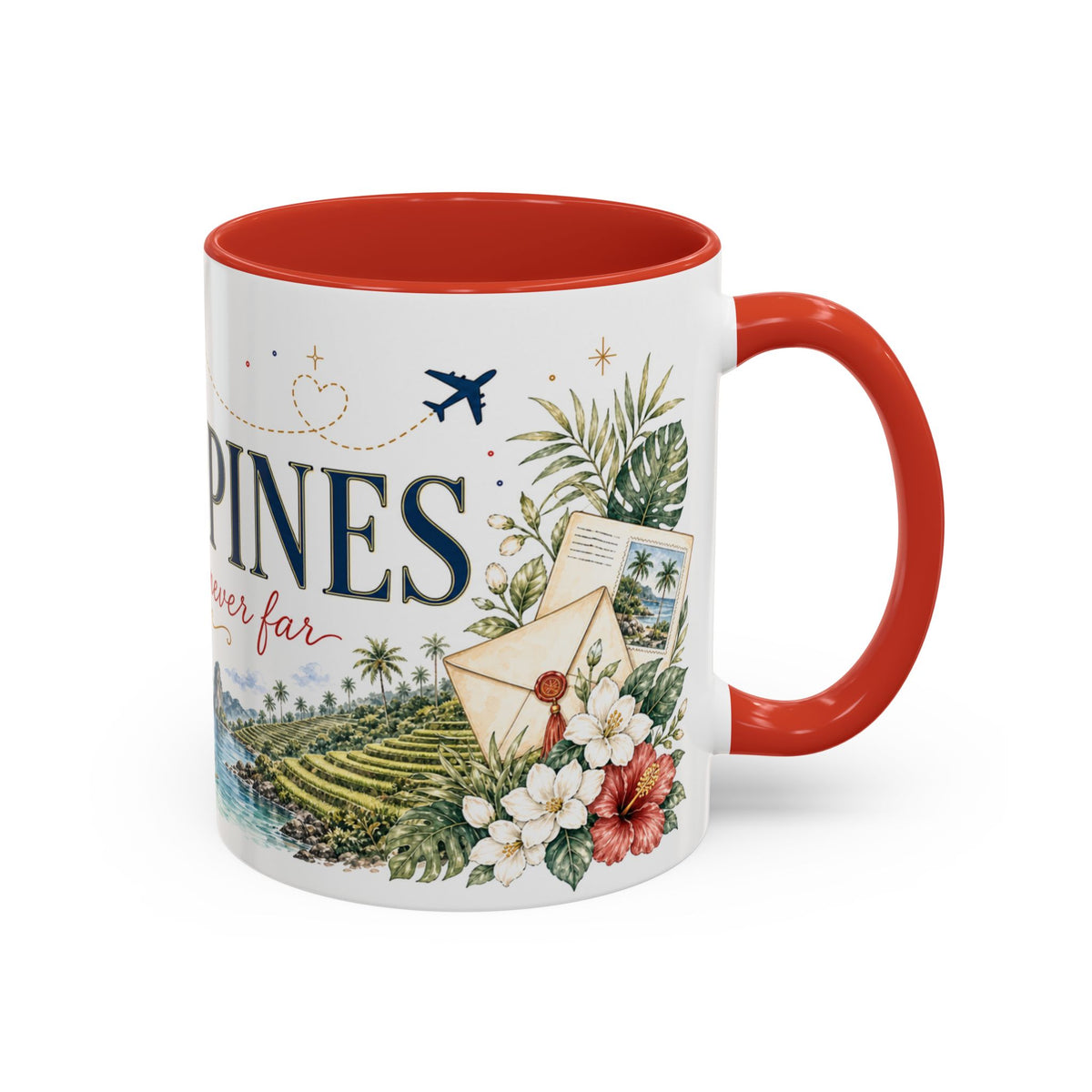 Philippines Home Country Mug | Moving Away Gift | Long Distance Friendship | 11 oz 15 oz Accent Mug