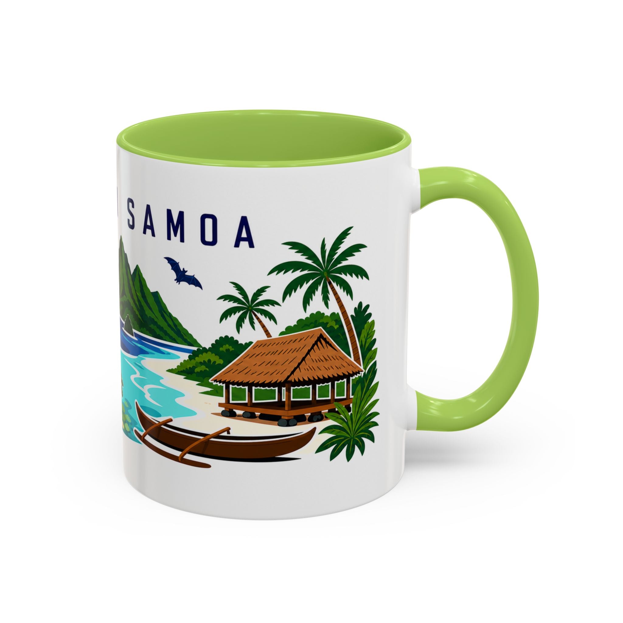 American Samoa Coffee Mug | Travel Souvenir Accent Mug | Country Gift Ceramic Cup 11oz 15oz