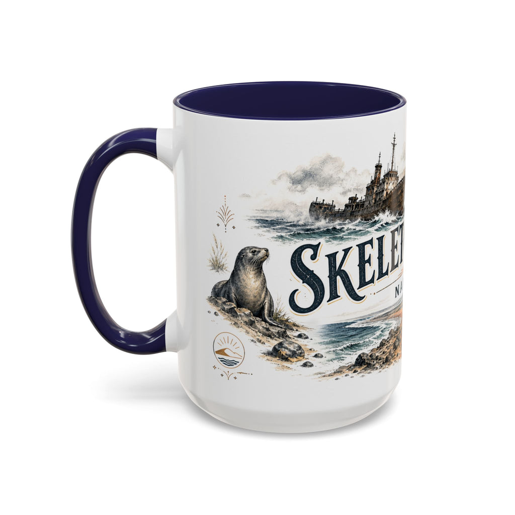 Skeleton Coast Mug, Namibia Travel Souvenir, Bucket List Gift, Accent Ceramic Coffee Mug 11oz 15oz