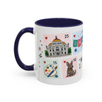 Mexico City Coffee Mug | Postage Stamp Collage Mug | Travel Souvenir Accent Cup 11oz 15oz