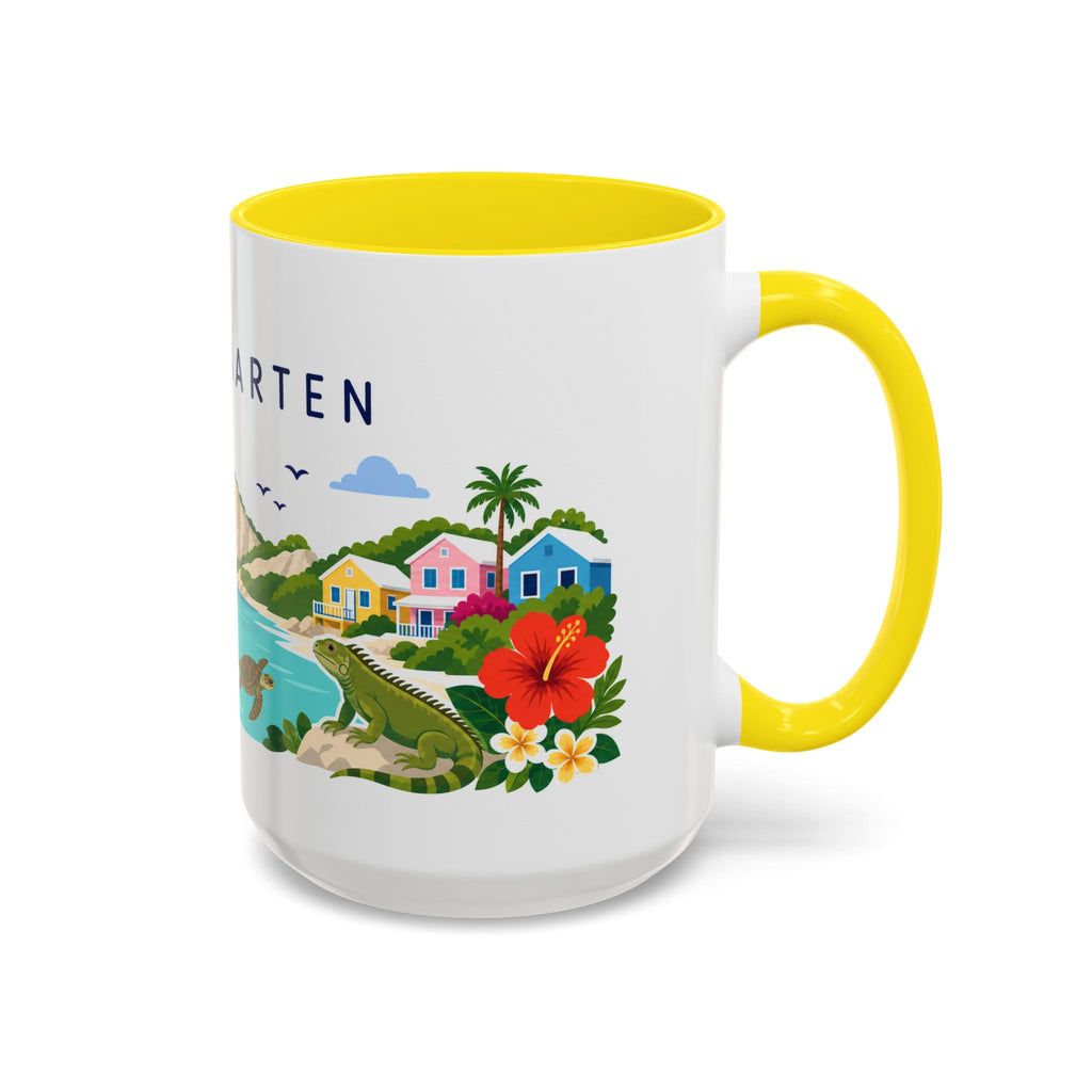 Sint Maarten Coffee Mug | Travel Souvenir Accent Mug | Country Gift Ceramic Cup 11oz 15oz