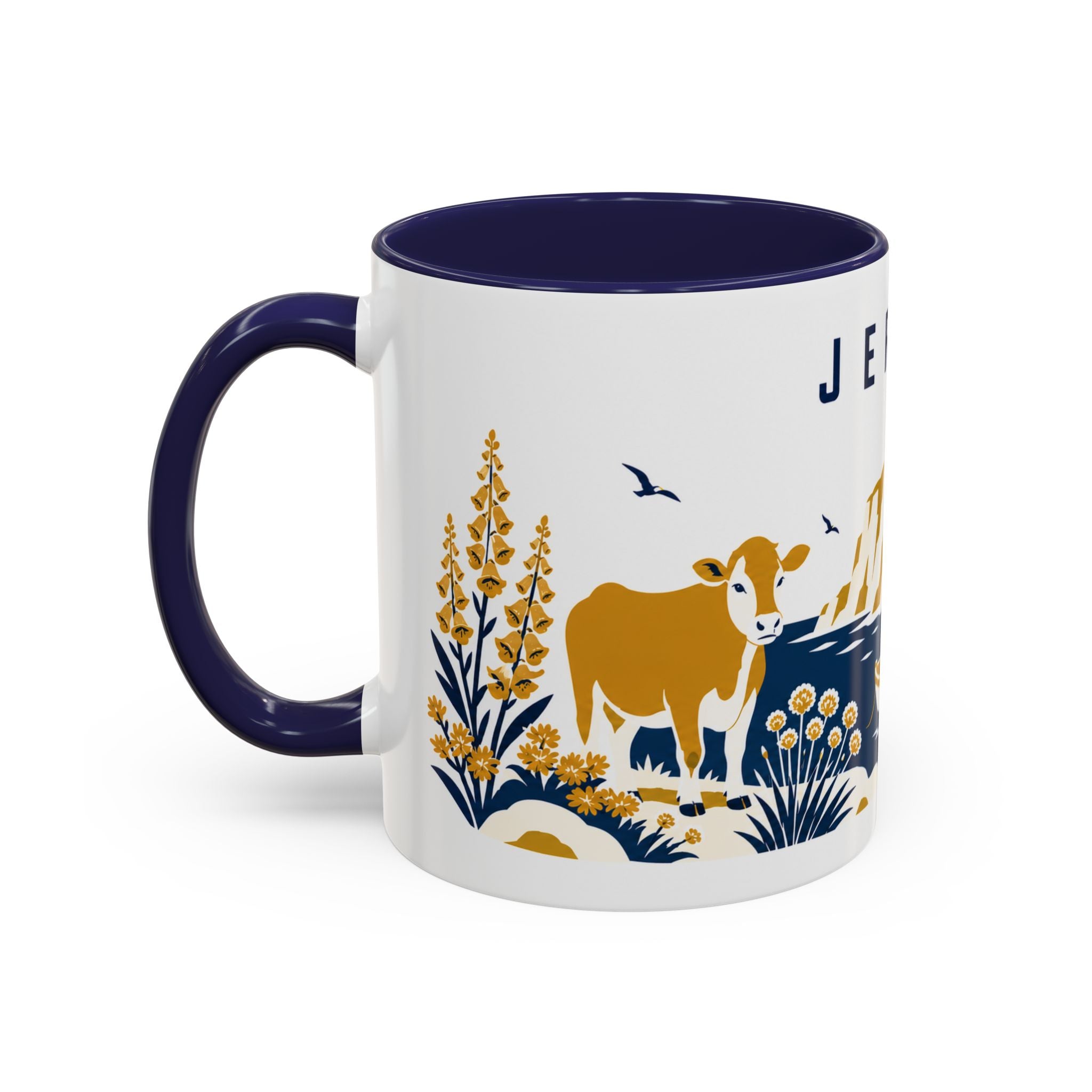 Jersey Coffee Mug | Travel Souvenir Accent Mug | Country Gift Ceramic Cup 11oz 15oz