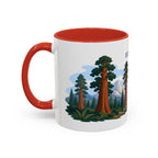 Sequoia National Park Coffee Mug | Solid Color Block Park Souvenir | 11oz 15oz Accent Mug