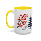 Kyoto Coffee Mug | Japan Travel Souvenir | Porcelain Decal City Gift | 11oz 15oz Accent Mug