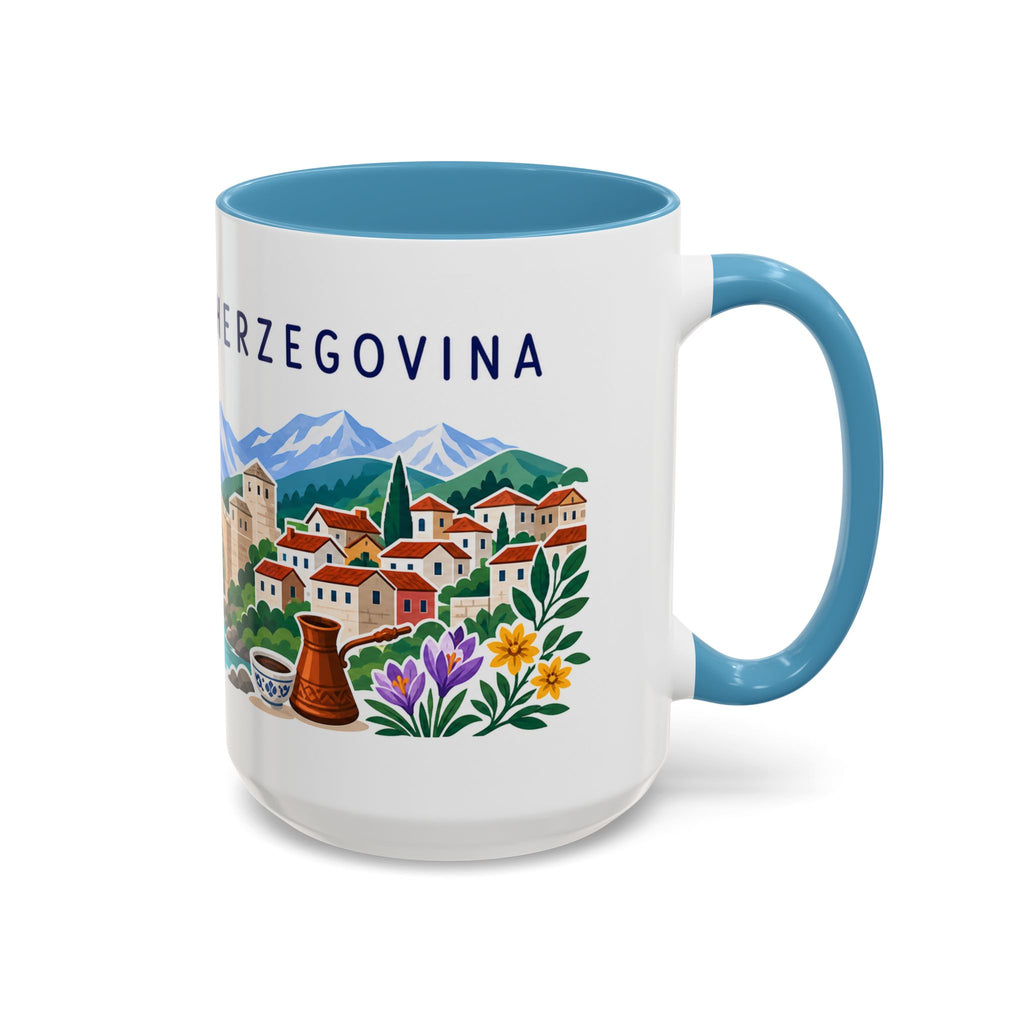 Bosnia and Herzegovina Coffee Mug | Travel Souvenir Accent Mug | Country Gift Ceramic Cup 11oz 15oz