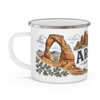 Arches National Park Vintage Enamel Camping Mug | 12oz National Park Hiking Gift