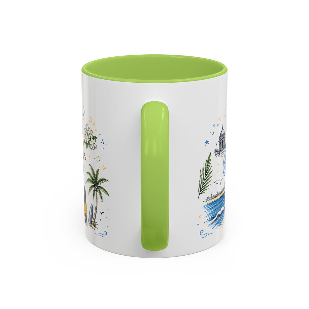 Chennai Coffee Mug | India Souvenir Travel Gift | Accent Color Ceramic 11oz 15oz