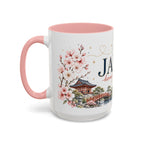 Japan Home Country Mug | Moving Away Gift | Long Distance Friendship | 11 oz 15 oz Accent Mug