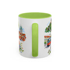 Graz Illustrated Travel Mug | City Souvenir Accent Coffee Mug | 11oz 15oz Ceramic Cup