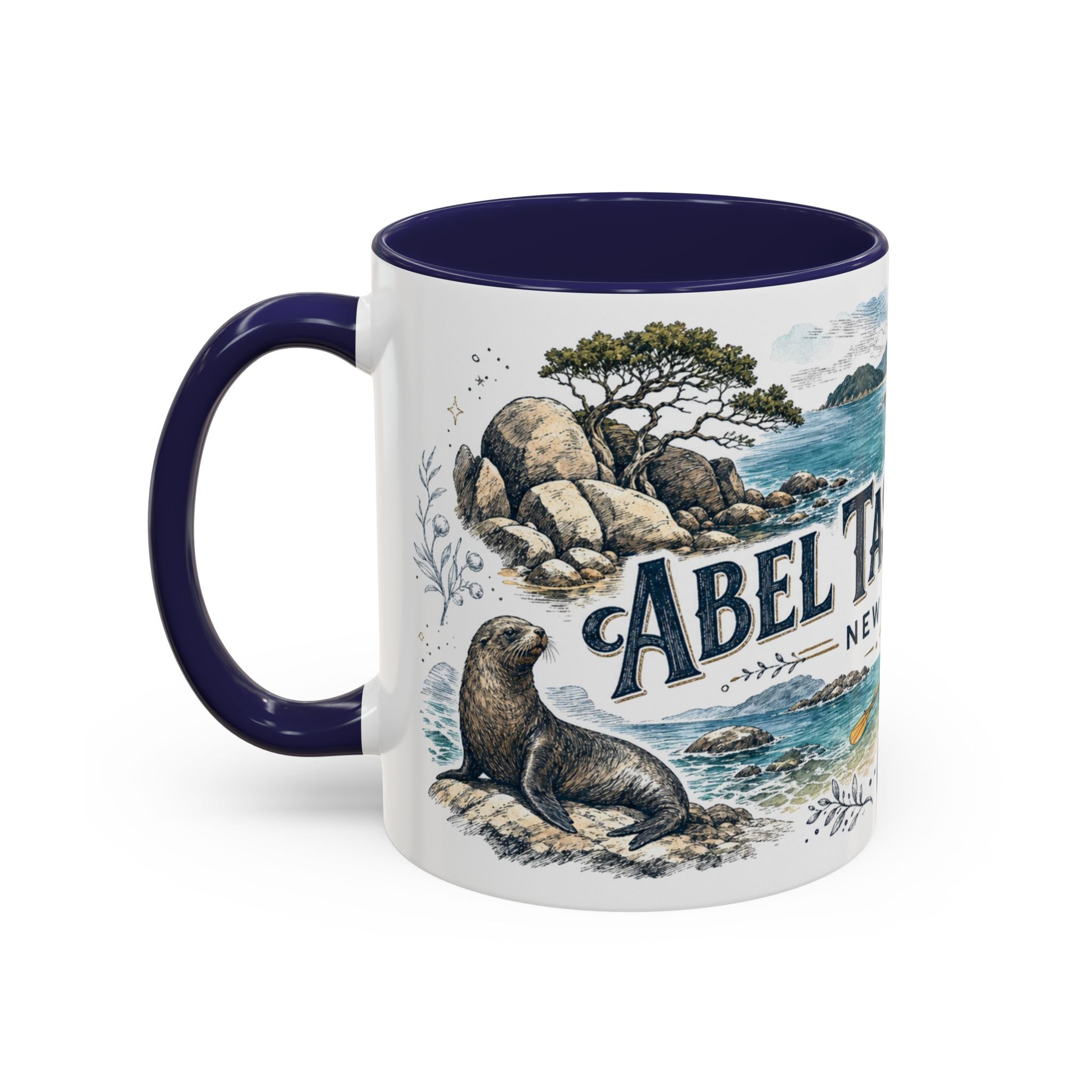 Abel Tasman Coast Mug, New Zealand Travel Souvenir, Bucket List Gift, Accent Ceramic Coffee Mug 11oz 15oz