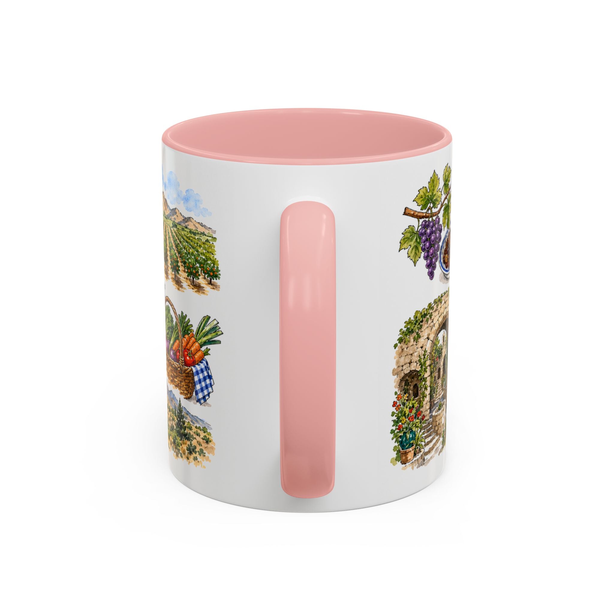 Fresno Illustrated Travel Mug | City Souvenir Accent Coffee Mug | 11oz 15oz Ceramic Cup