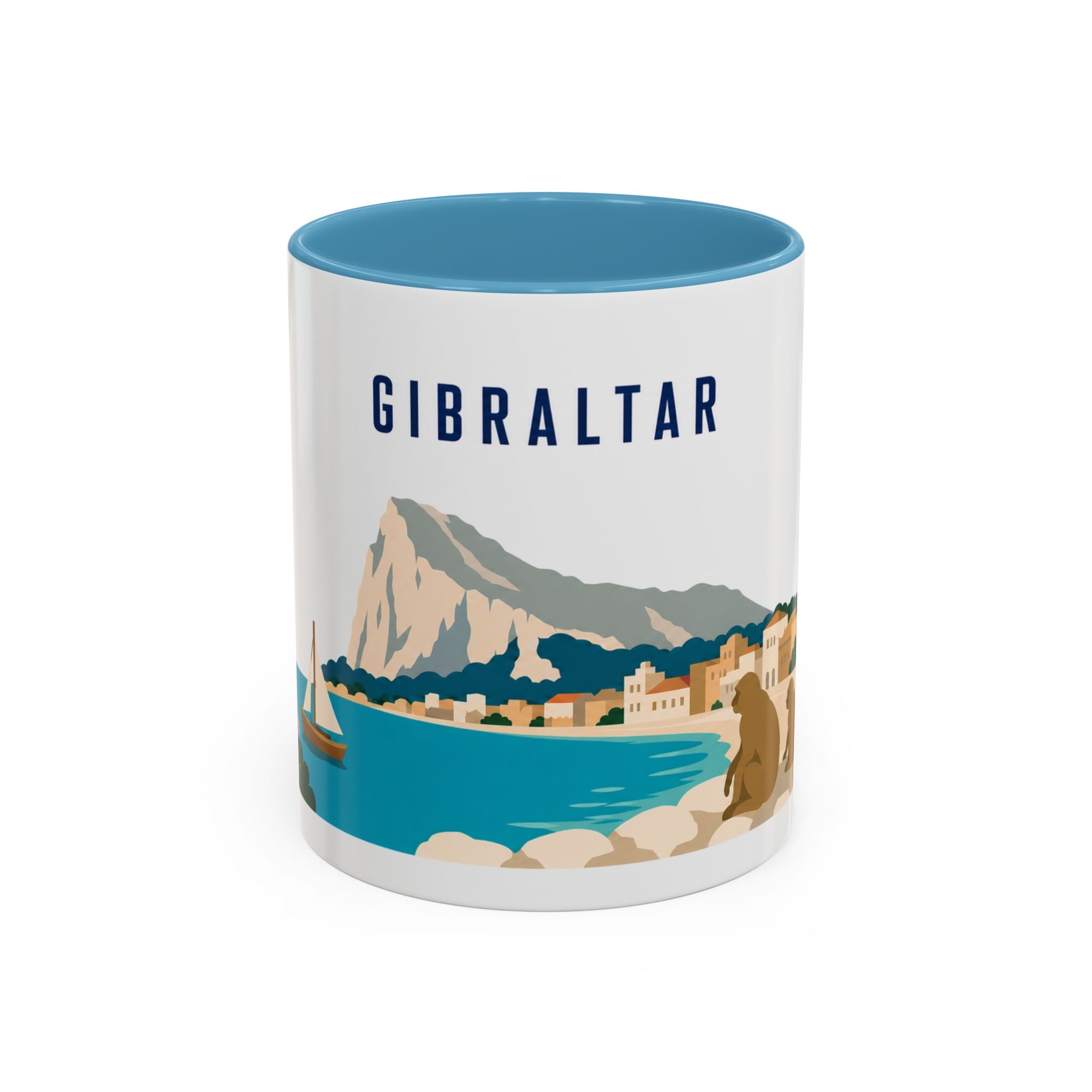 Gibraltar Coffee Mug | Travel Souvenir Accent Mug | Country Gift Ceramic Cup 11oz 15oz