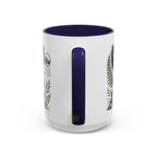 New Zealand South Island Coffee Mug | Travel Destination Souvenir Gift | Accent Color Ceramic 11oz 15oz