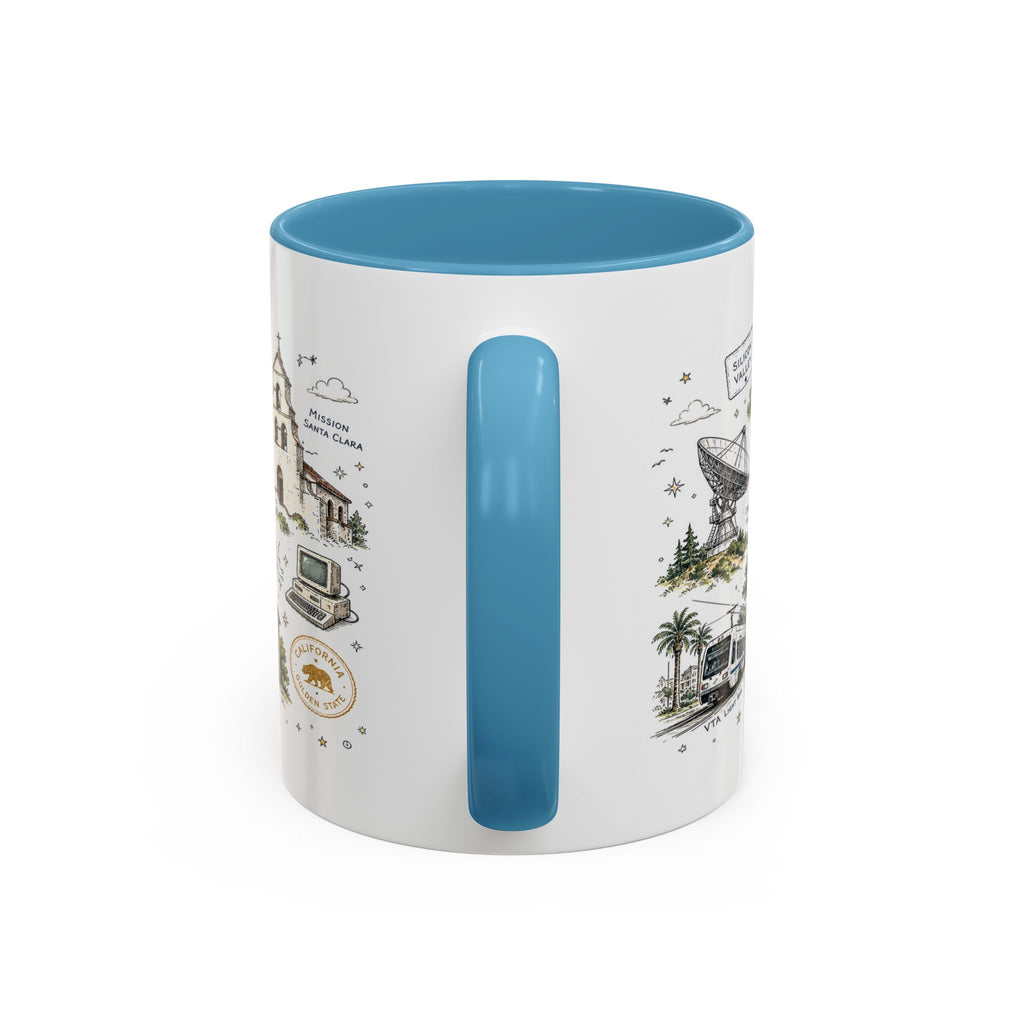 San Jose Coffee Mug | California Souvenir City Gift | Accent Color Ceramic 11oz 15oz