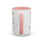 Christmas Candle Mug | Holly Wreath Watercolor Holiday Gift | Accent Cup 11oz 15oz