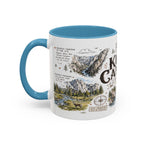 Kings Canyon National Park Coffee Mug | California Sierra Nevada Sequoia Gift | Accent Color Ceramic 11oz 15oz