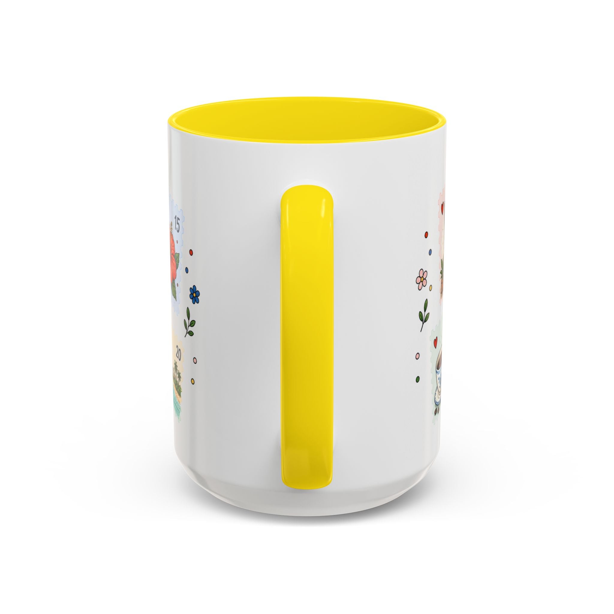 Zanzibar City Coffee Mug | Postage Stamp Collage Mug | Travel Souvenir Accent Cup 11oz 15oz
