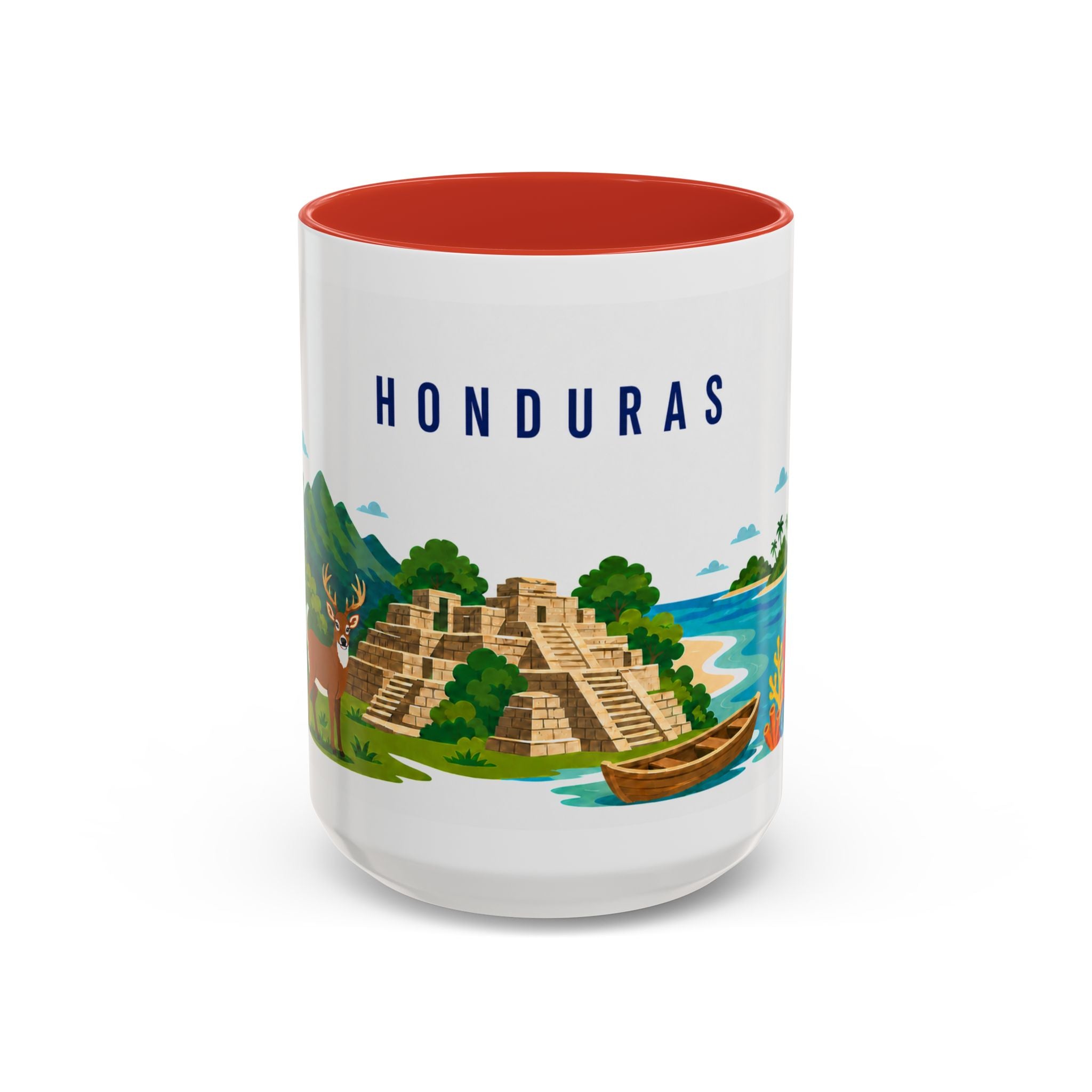 Honduras Coffee Mug | Travel Souvenir Accent Mug | Country Gift Ceramic Cup 11oz 15oz