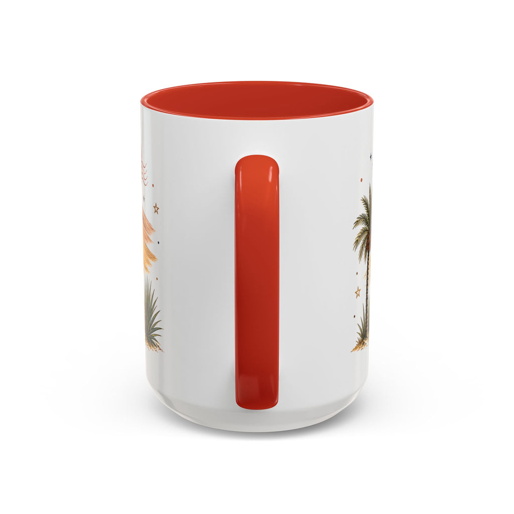 Sahara Dunes Coffee Mug | Travel Destination Souvenir Gift | Accent Color Ceramic 11oz 15oz