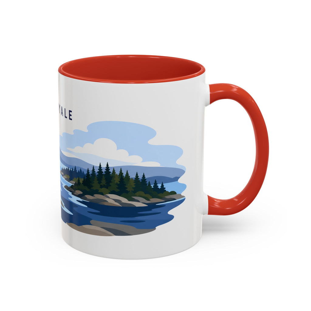 Isle Royale National Park Coffee Mug | Solid Color Block Park Souvenir | 11oz 15oz Accent Mug