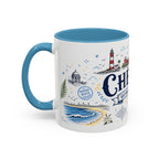 Chennai Coffee Mug | India Souvenir Travel Gift | Accent Color Ceramic 11oz 15oz