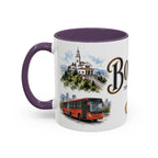 Bogota Coffee Mug | Colombia Travel Souvenir | Vintage Illustrated City Gift | 11 oz 15 oz Accent Mug