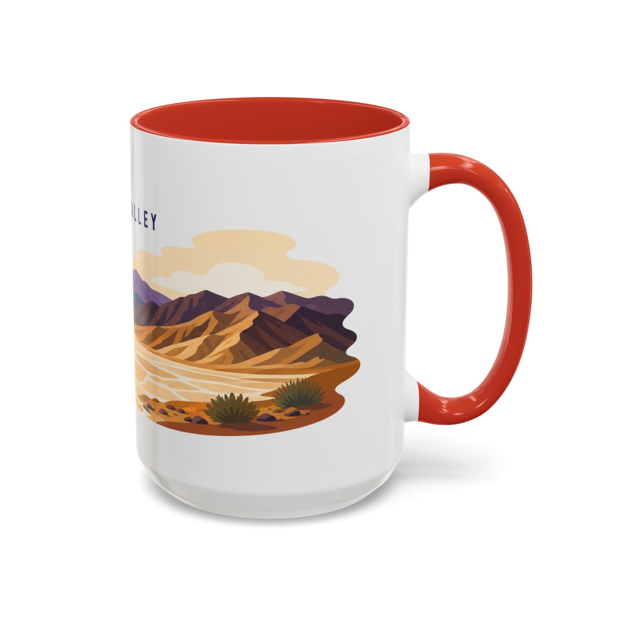 Death Valley National Park Coffee Mug | Solid Color Block Park Souvenir | 11oz 15oz Accent Mug