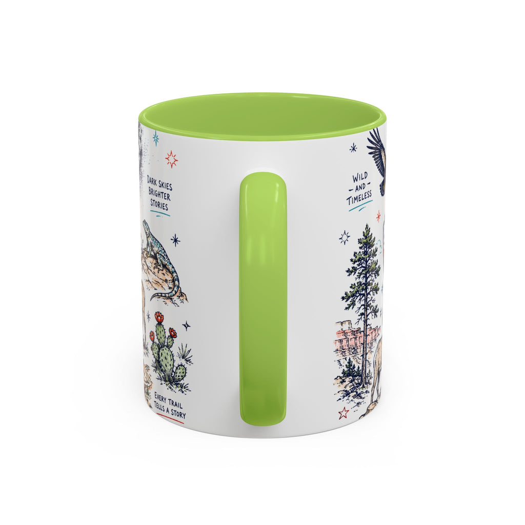 Grand Canyon National Park Coffee Mug | Hiking Camping Nature Gift | Accent Color Ceramic 11oz 15oz
