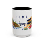 Lima Coffee Mug | Peru Travel Souvenir | Porcelain Decal City Gift | 11oz 15oz Accent Mug