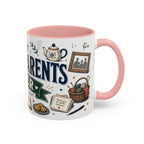 Best Grandparents Ever Coffee Mug | Gift From Grandkids | Accent Color Ceramic 11oz 15oz