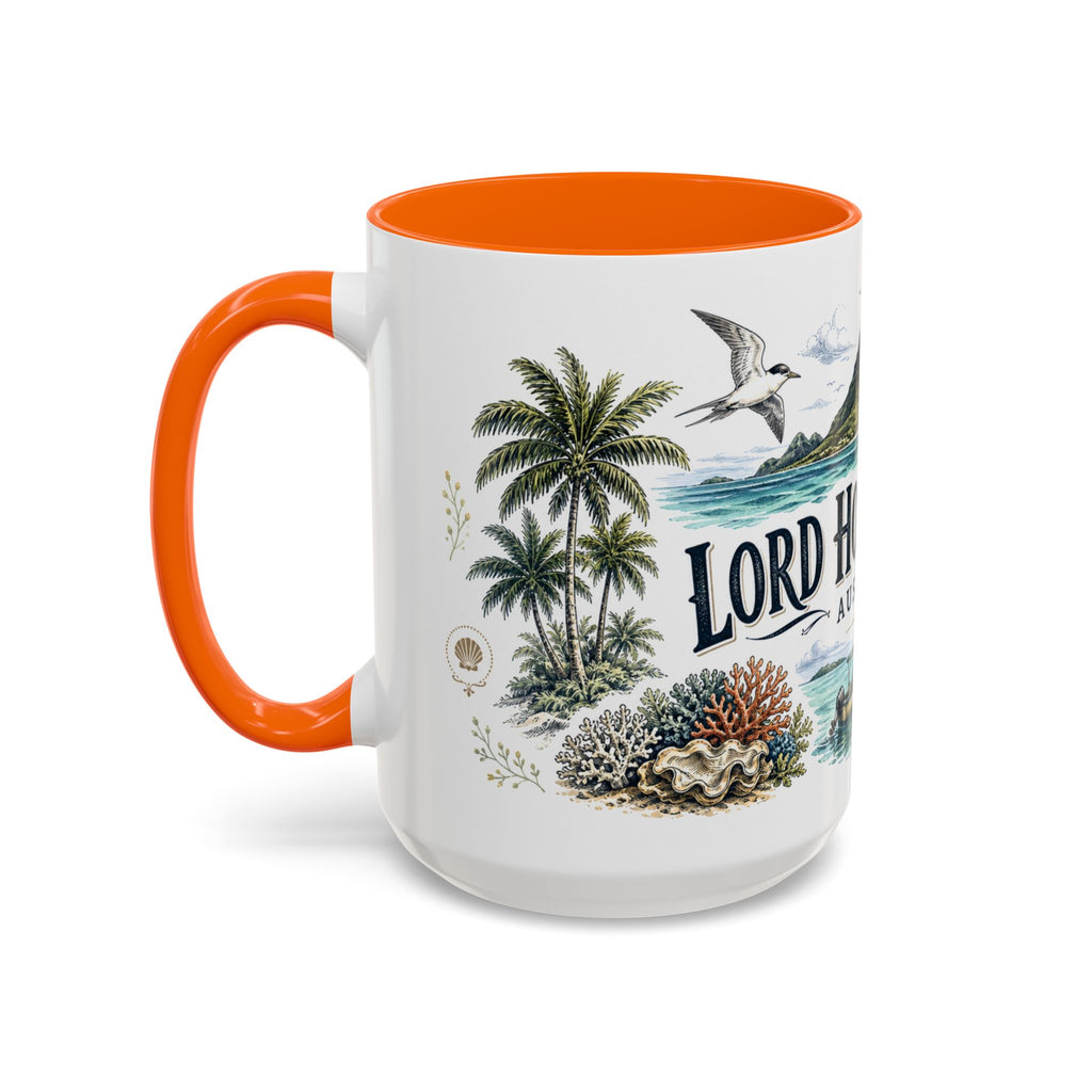 Lord Howe Island Mug, Australia Travel Souvenir, Bucket List Gift, Accent Ceramic Coffee Mug 11oz 15oz