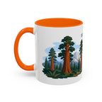 Sequoia National Park Coffee Mug | Solid Color Block Park Souvenir | 11oz 15oz Accent Mug