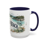 Whitehaven Beach Mug, Australia Travel Souvenir, Bucket List Gift, Accent Ceramic Coffee Mug 11oz 15oz