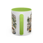 Bucharest Coffee Mug | Romania Travel Souvenir | Vintage Illustrated City Gift | 11 oz 15 oz Accent Mug