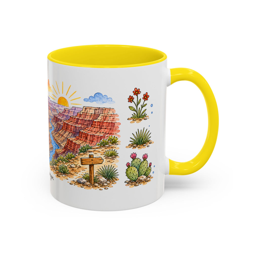 Grand Canyon National Park Mug | US Travel Souvenir Accent Coffee Mug | 11oz 15oz Ceramic Cup