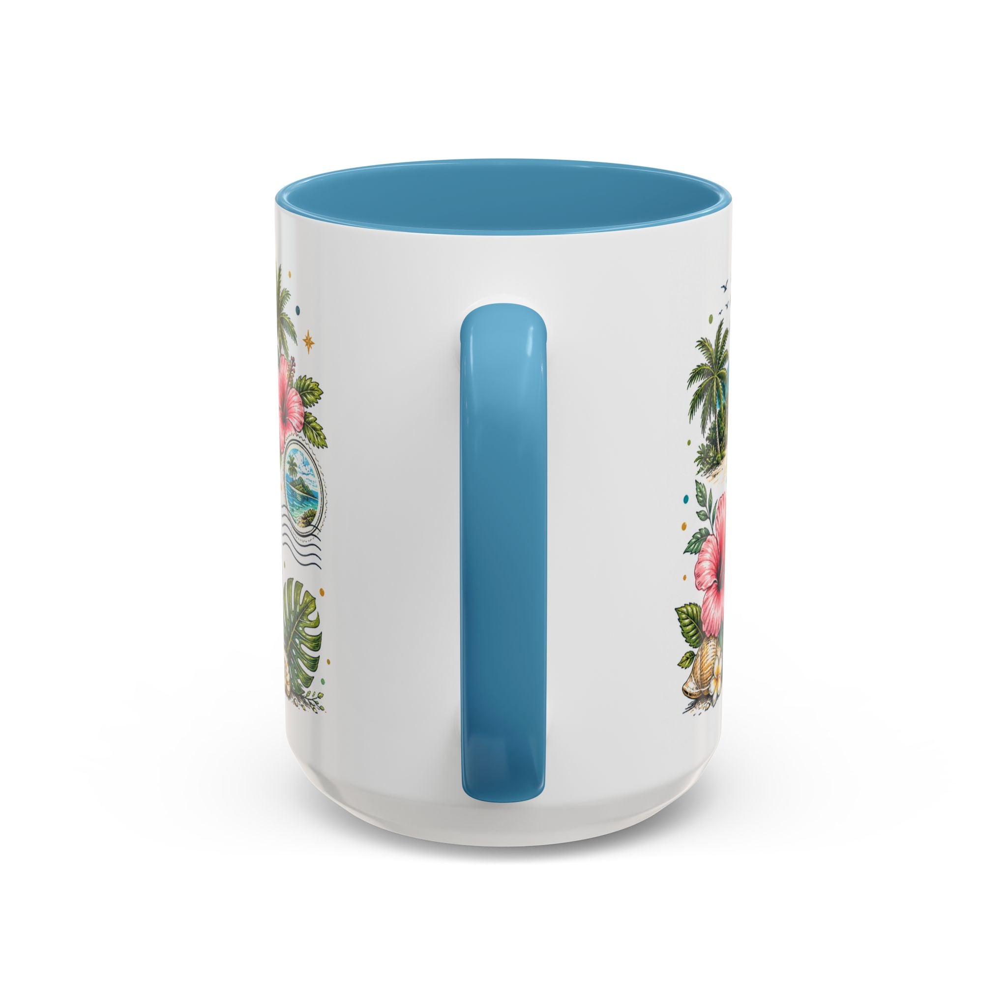 Fiji Coffee Mug | Travel Destination Souvenir Gift | Accent Color Ceramic 11oz 15oz