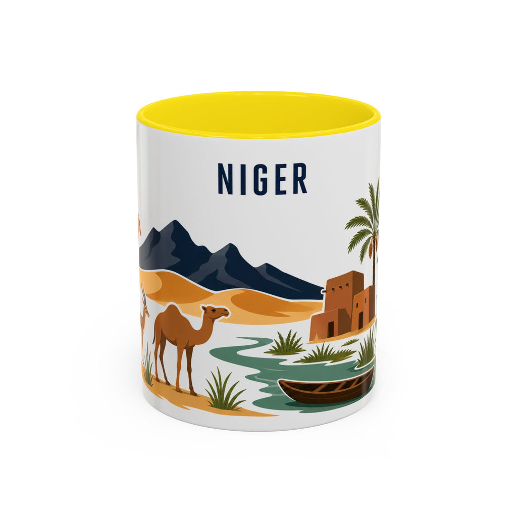 Niger Coffee Mug | Travel Souvenir Accent Mug | Country Gift Ceramic Cup 11oz 15oz