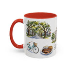 Raleigh Illustrated Travel Mug | City Souvenir Accent Coffee Mug | 11oz 15oz Ceramic Cup