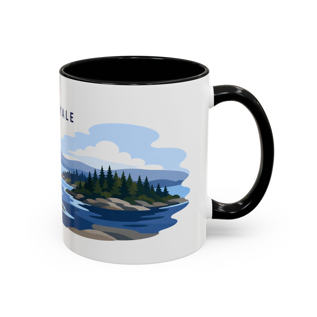 Isle Royale National Park Coffee Mug | Solid Color Block Park Souvenir | 11oz 15oz Accent Mug