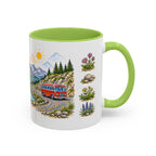Glacier National Park Mug | US Travel Souvenir Accent Coffee Mug | 11oz 15oz Ceramic Cup