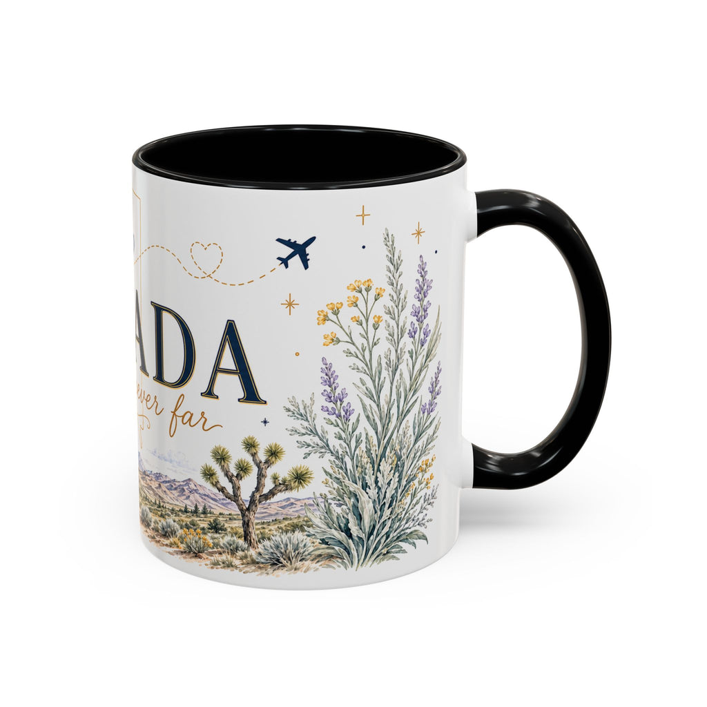 Nevada Home State Mug | Moving Away, Long Distance Friendship Gift | 11oz 15oz Accent Mug